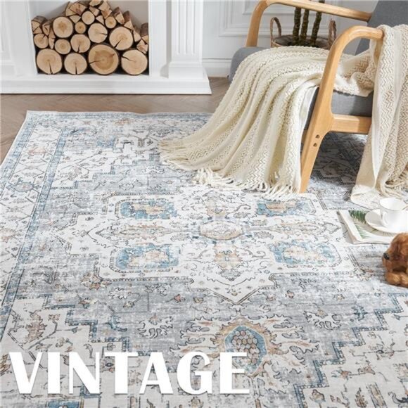 Runner Rug 2x6, Bohemian Hallway Rug Kitchen Rug Washable Rug Floral Runner - Picture 3 of 7